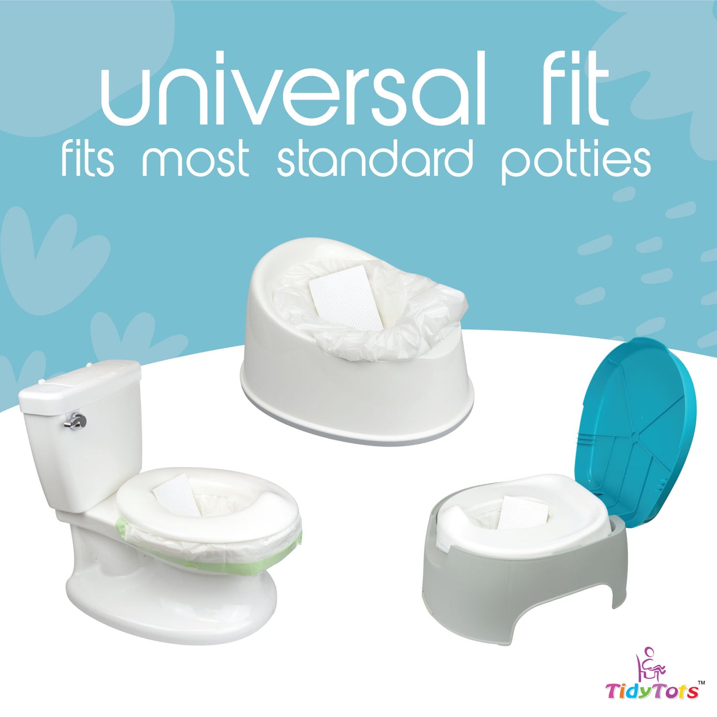 Tidy Tots Disposable Potty Chair Liners | Travel Pack of Liners + Absorbent Pads